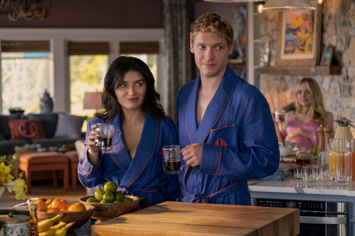 Eve Hewson as Amelia Sacks and Billy Howle as Benji Winbury in ‘The Perfect Couple’