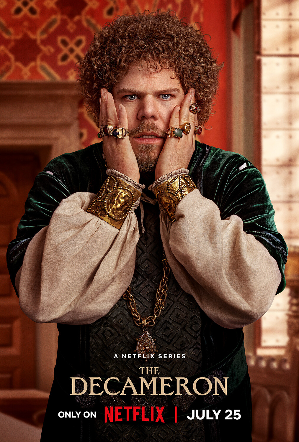 Douggie McMeekin as Tindaro in ‘The Decameron’ Season 1.