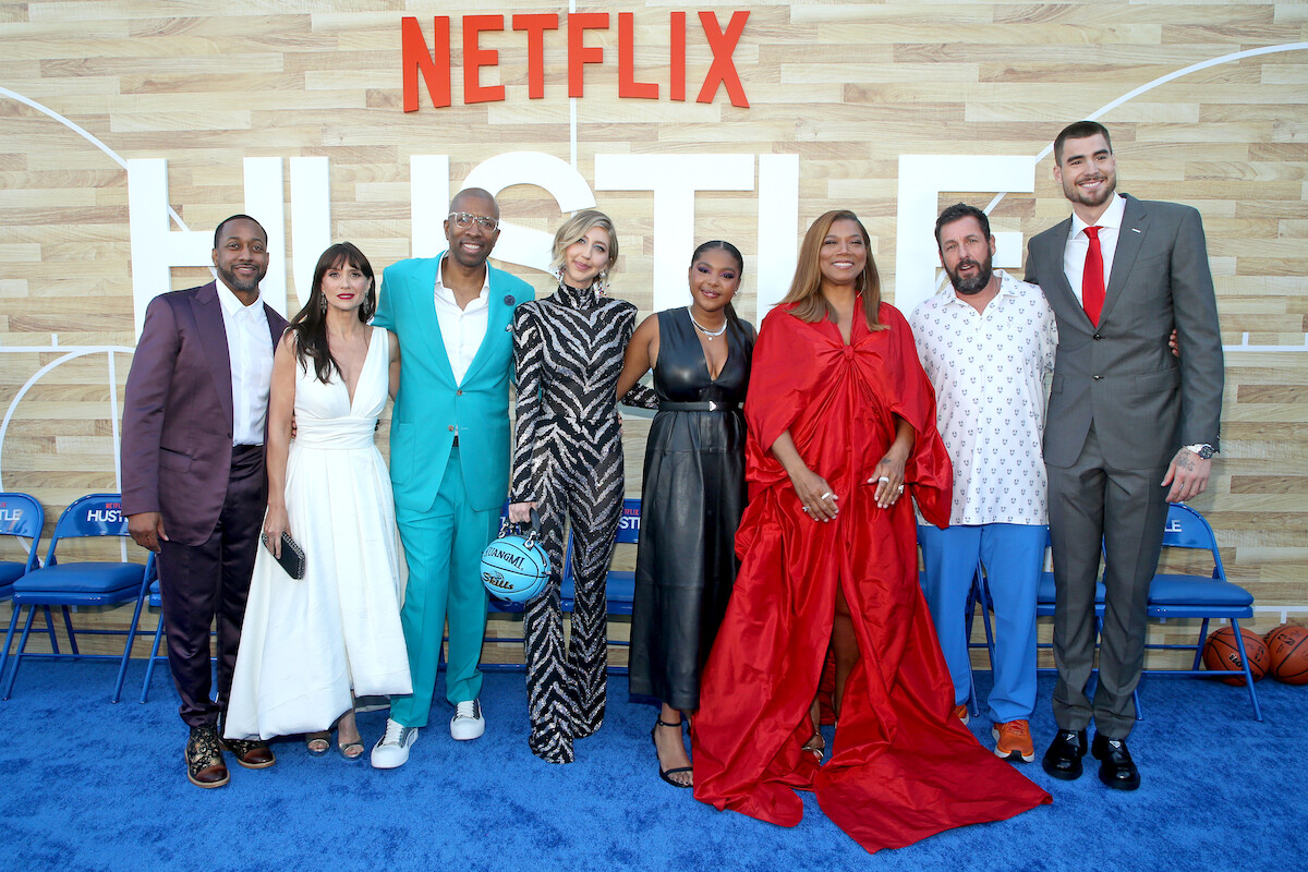 Jaleel White, María Botto, Kenny Smith, Heidi Gardner, Jordan Hull, Queen Latifah, Adam Sandler and Juancho Hernangómez - ‘Hustle’ Cast Says Adam Sander Was the Best Basketball Player on Set