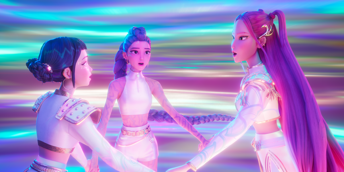 Mira, Rumi, and Zoey in ‘KPop Demon Hunters’