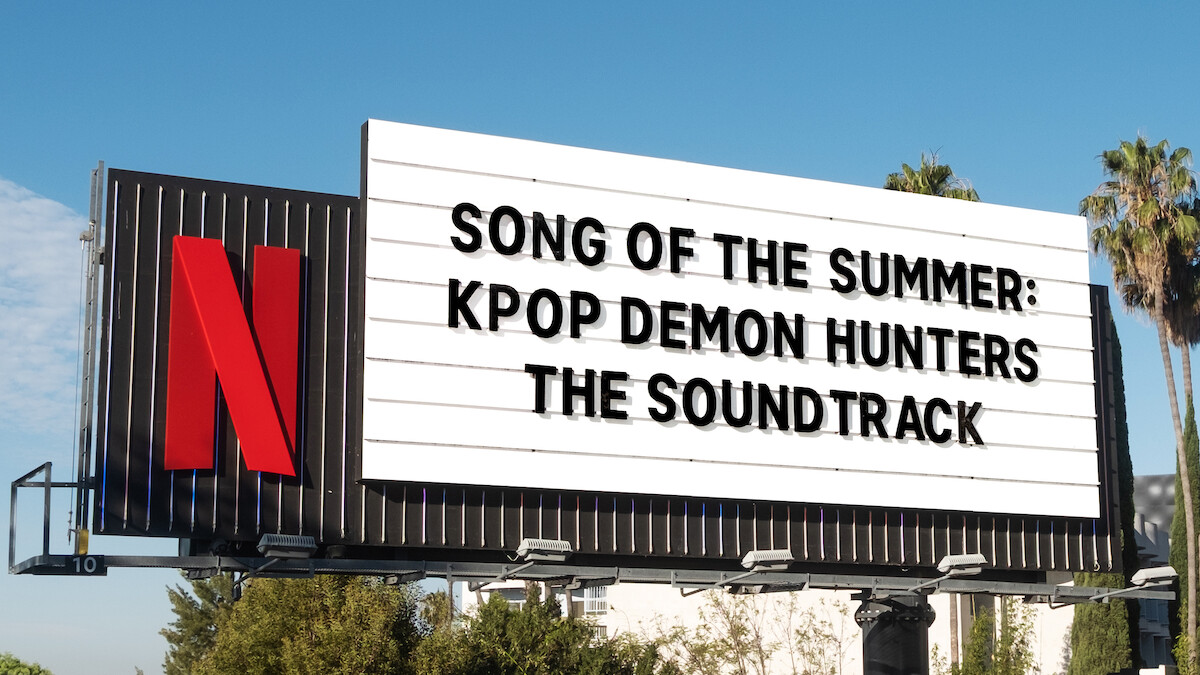 K-Pop Demon Hunters Sunset Blvd Billboard ‘Song of the Summer: KPop Demon Hunteres The Soundtrack’