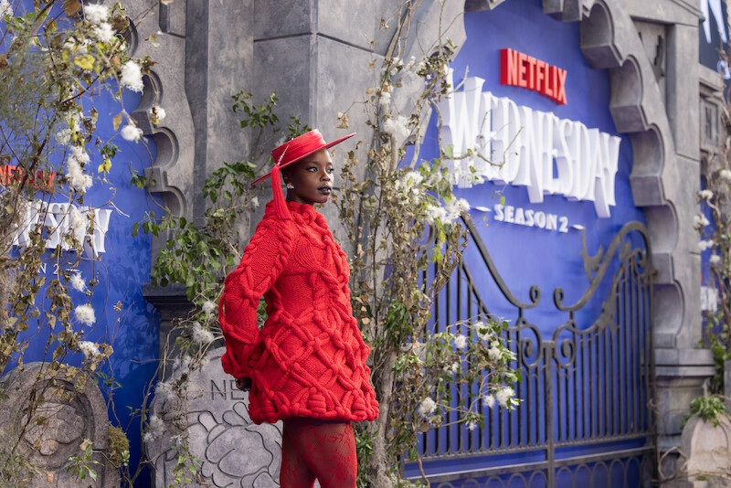Joy Sunday attends the global premiere of 'Wednesday' Season 2, Part 1.