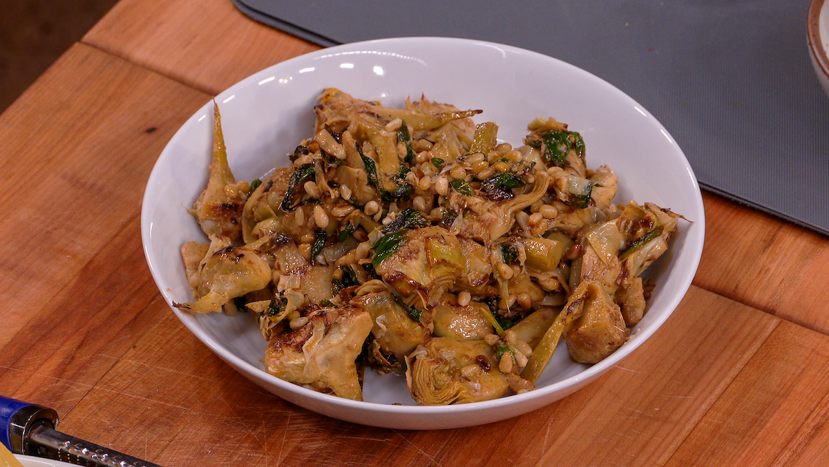 Warm Artichoke and Ramp Salad