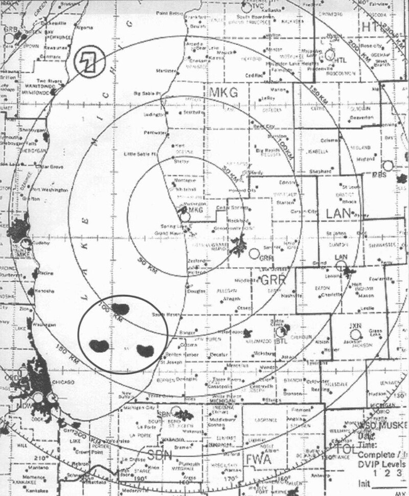 The three objects hovered in the middle of the lake. - ‘Unsolved Mysteries’ Volume 3: ‘Something In the Sky’ Radar Map Gallery