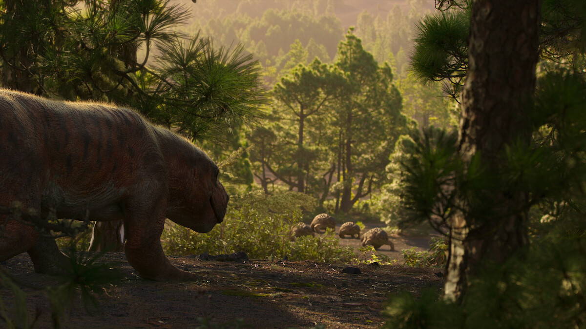 A Gorgonopsid in ‘Life on Our Planet.’