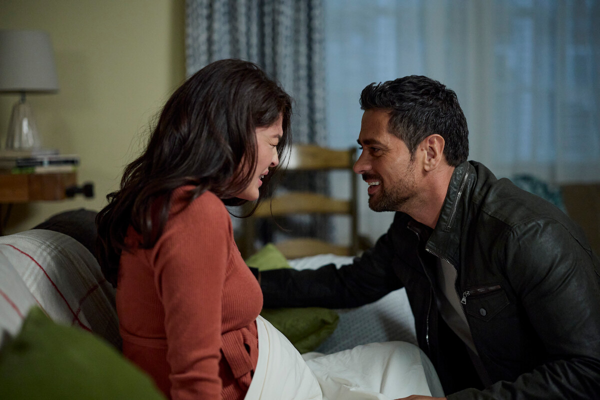 Ellen Tamaki as Drea Mikami and J.R. Ramirez as Jared Vasquez in ‘Manifest’ Season 4.