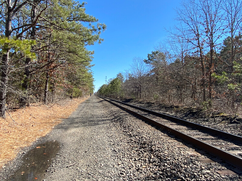 This is the location where Tiffany’s body was hit by the train, which was heading East toward Atlantic City.  - Photos of Tiffany Valiante