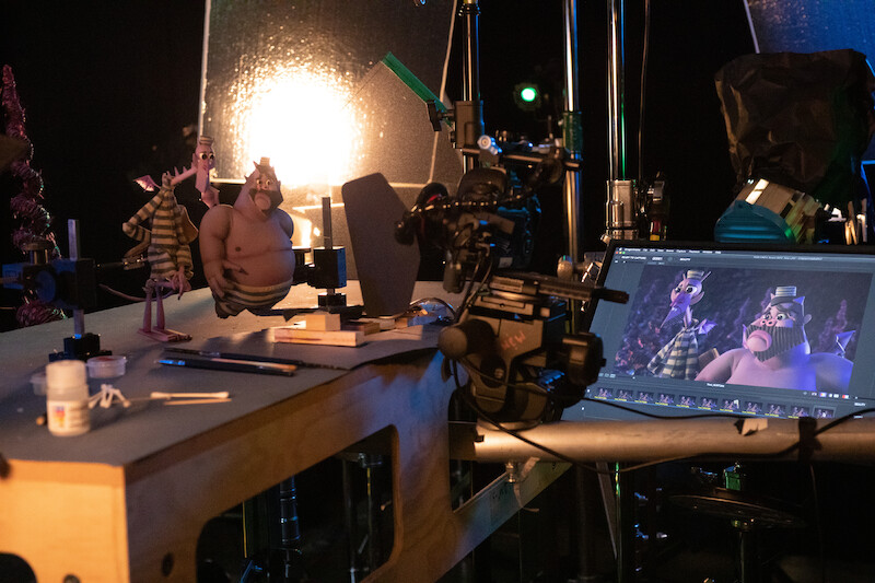 Peek behind the scenes at the filming of ‘Wendell & Wild.’