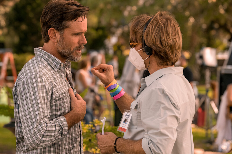 Charles Esten as Wade Cameron in Outer Banks Season 2 Behind-the-Scenes Photo Gallery