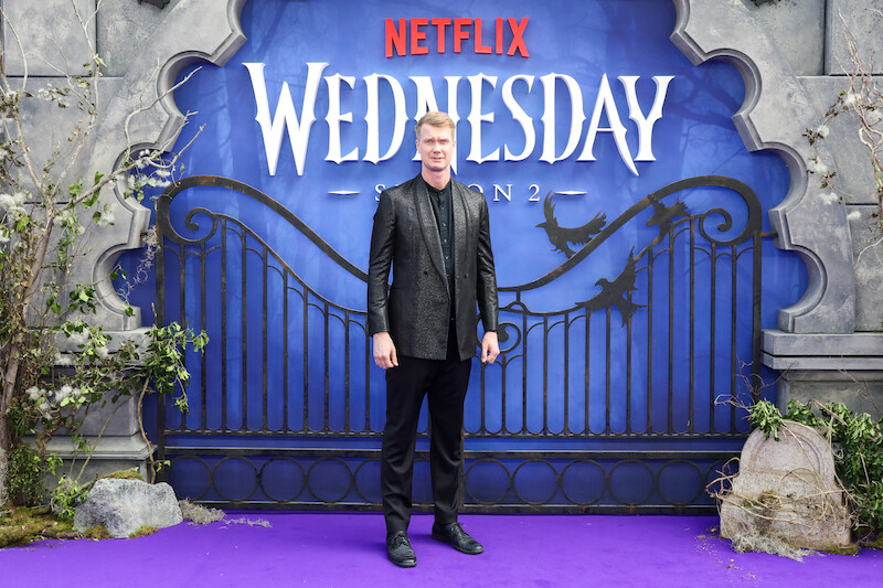 Joonas Suotamo attends the global premiere of 'Wednesday' Season 2, Part 1.