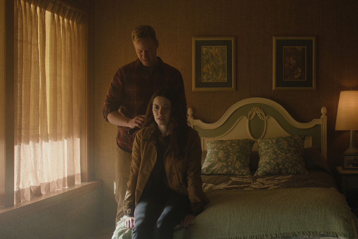Steve Byers as Bobby Woods and Tamsin Topolski as Lucie Snipes in ‘The Madness’