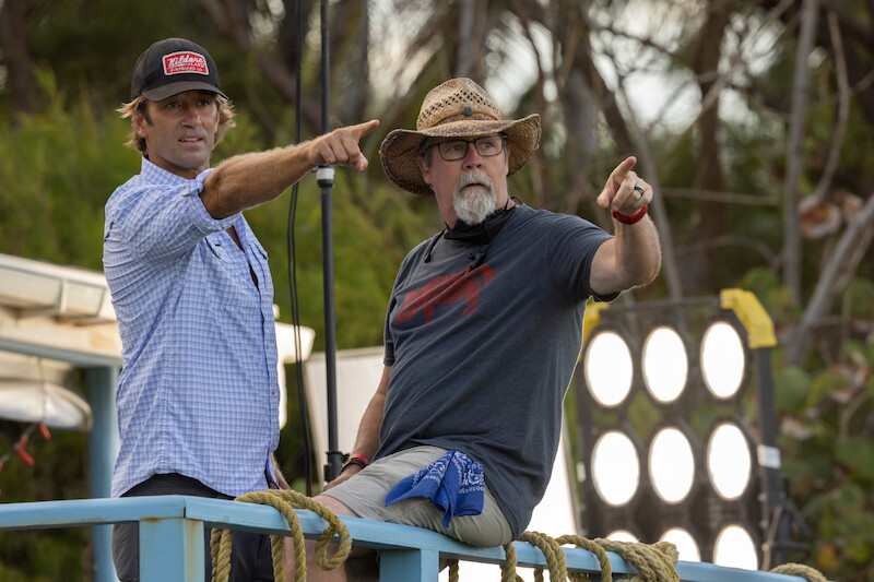 Director Jonas Pate in Outer Banks Season 3 Behind-the-Scenes Photo Gallery 