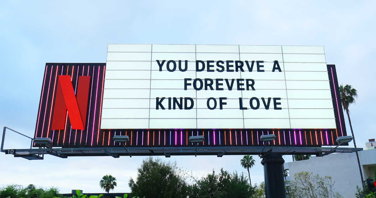 Forever Sunset Blvd Marquee ‘You Deserve a Forever Kind of Love’