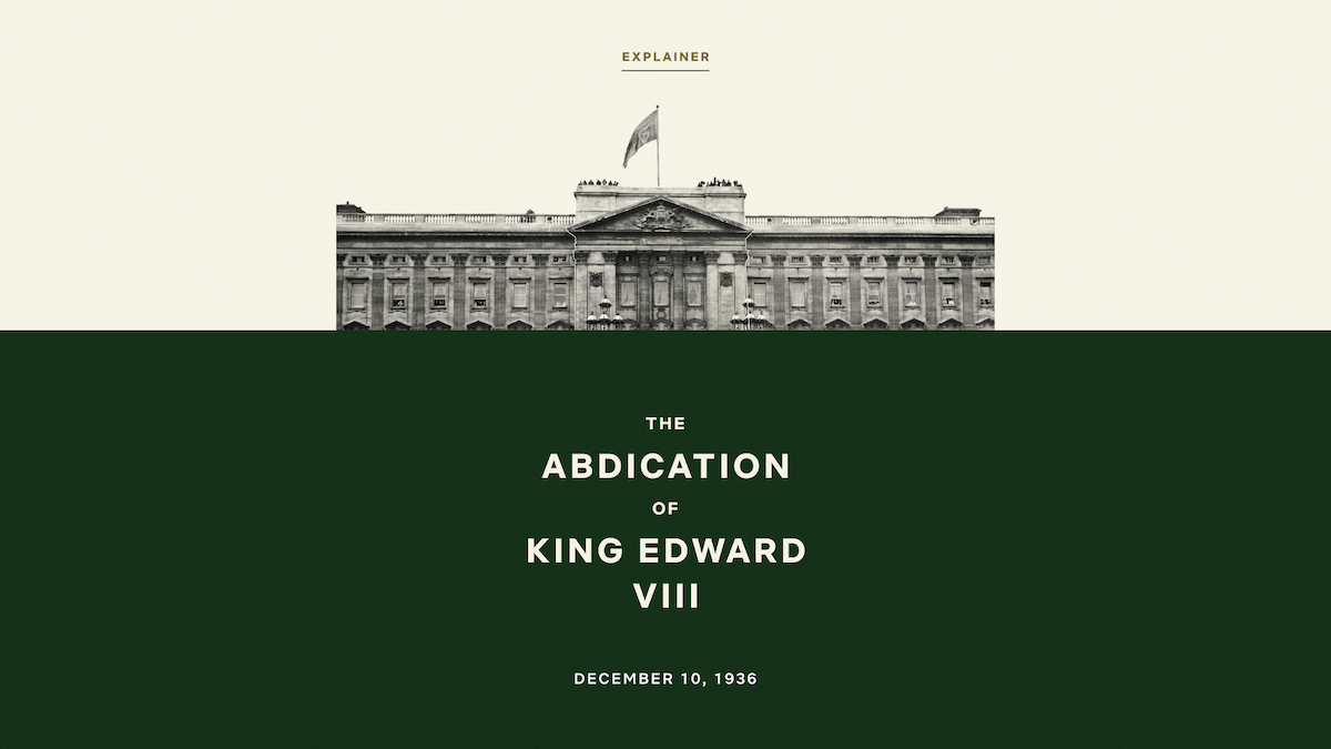 Explainer - The Abdication of King Edward VIII Media