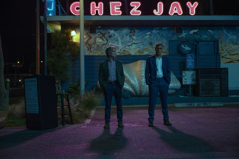 Billy Crudup as Timothy and George Clooney as Jay Kelly in 'Jay Kelly.'