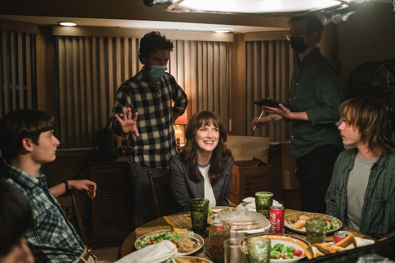 Shawn Levy delighting the cast with Murray’s risotto recipe - 68 Behind-the-Scenes pics from ‘Stranger Things’ Season 4 You Have to See Slideshow