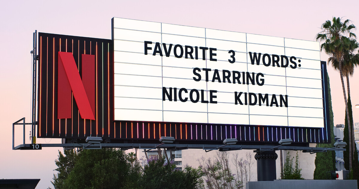 A Family Affair Sunset Blvd marquee – ‘Favorite 3 words: Starring Nicole Kidman’