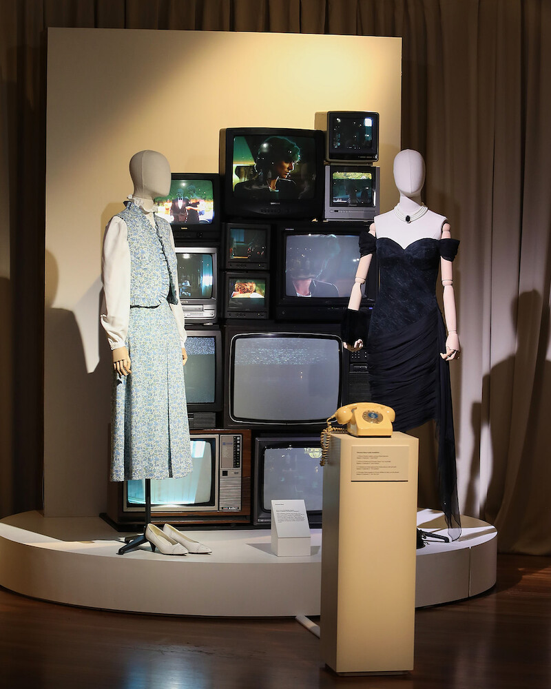 The Crown Season 6 Premiere Costume Retrospective Exhibition.