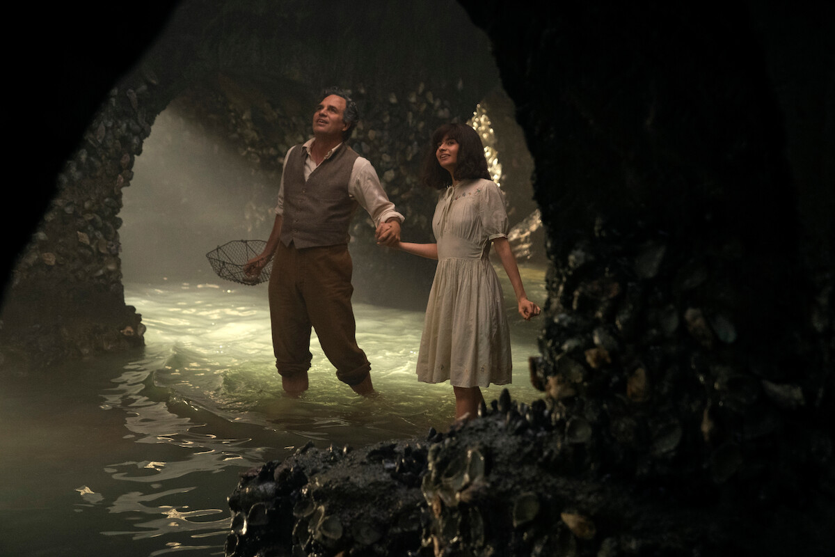 Mark Ruffalo as Daniel LeBlanc, Aria Mia Loberti as Marie-Laure in episode 103 of All the Light We Cannot See.