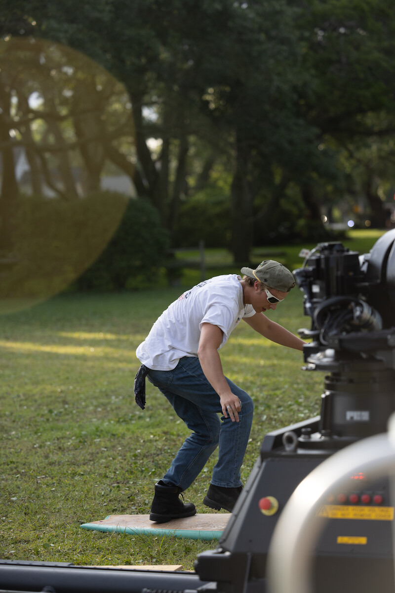 Rudy Pankow in the Outer Banks Season 4 BTS photos.
