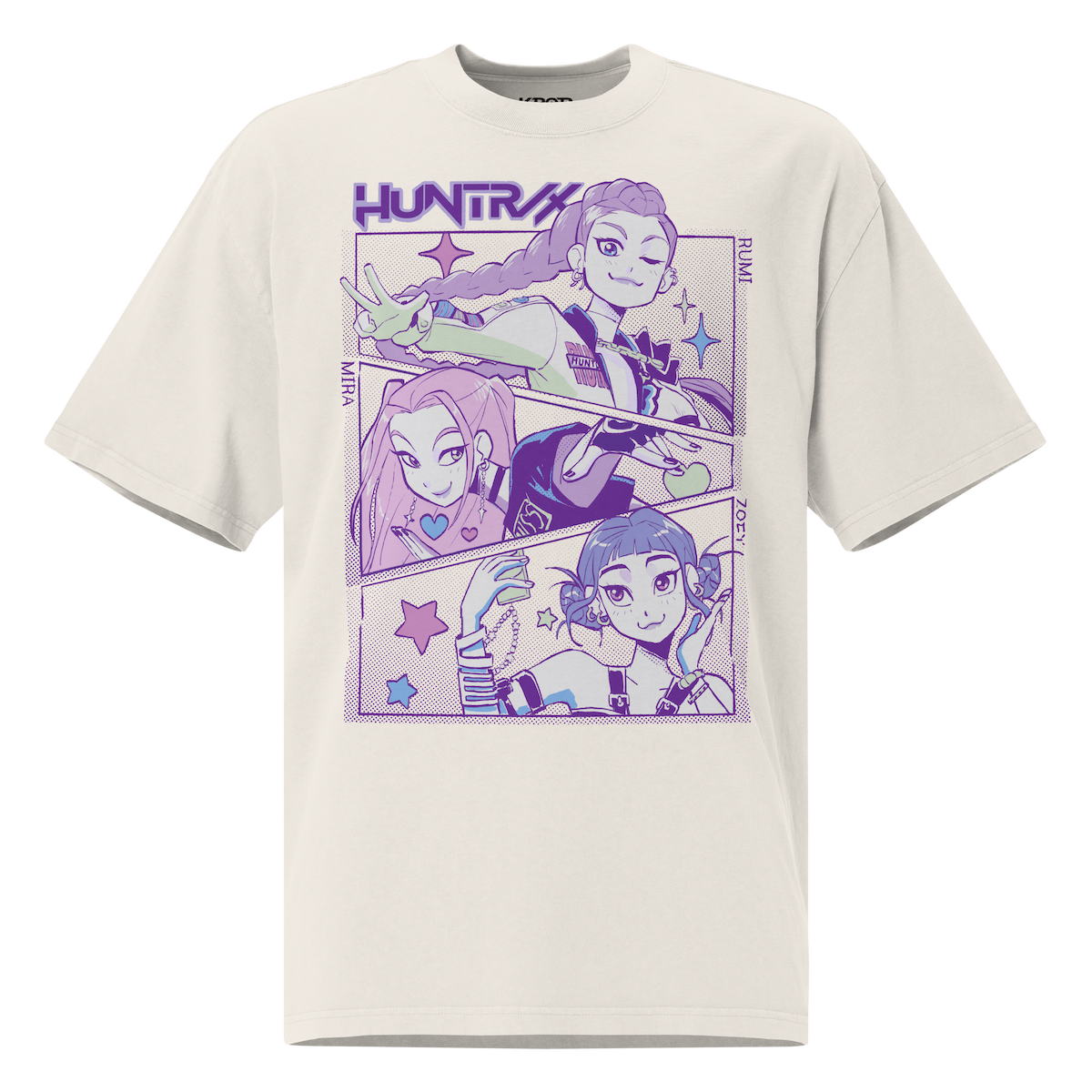 White HUNTR/X T-Shirt from ‘Kpop Demon Hunters’