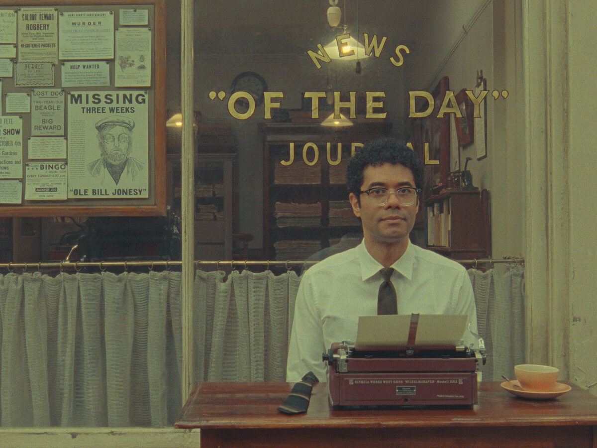 Richard Ayoade as the Reporter in a still from ‘The Rat Catcher.’