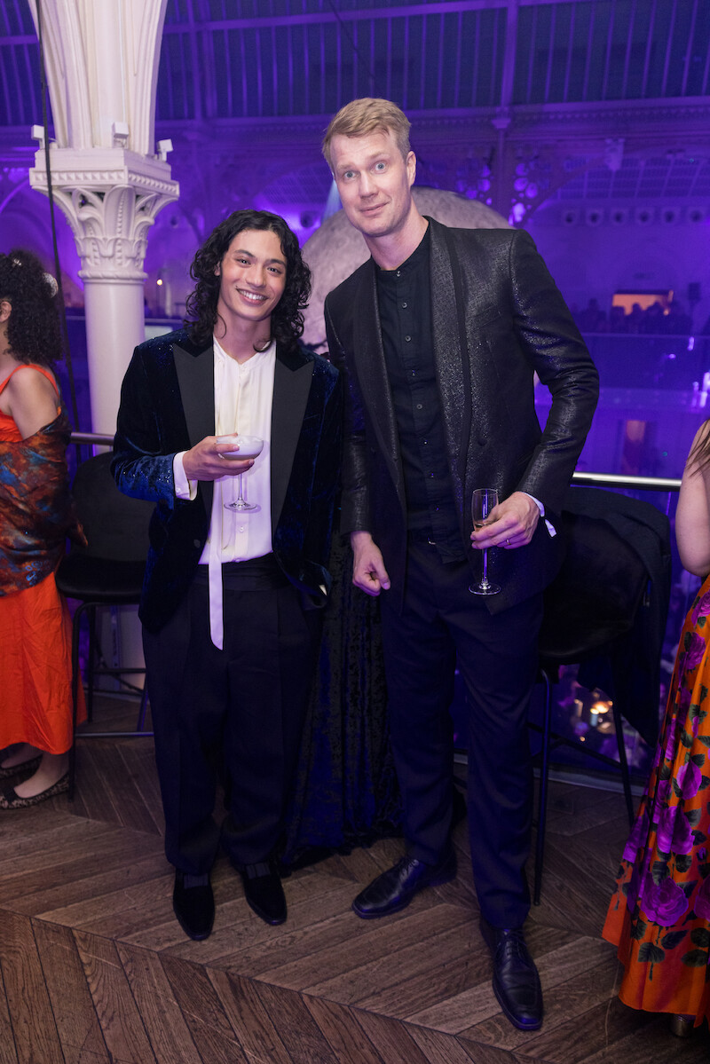 Noah Taylor and Joonas Suotamo attend the afterparty for the global premiere of 'Wednesday' Season 2, Part 1.
