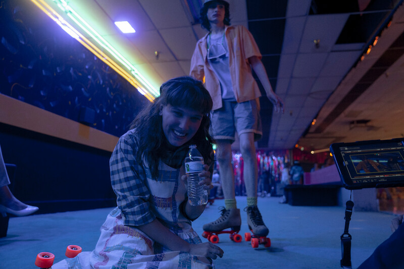 Brown and Wolfhard. - 68 Behind-the-Scenes pics from ‘Stranger Things’ Season 4 You Have to See Slideshow