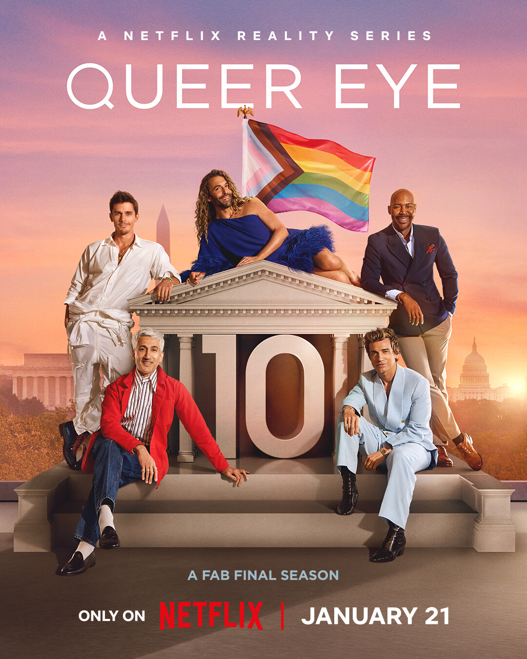 The Fab 5 in key art.