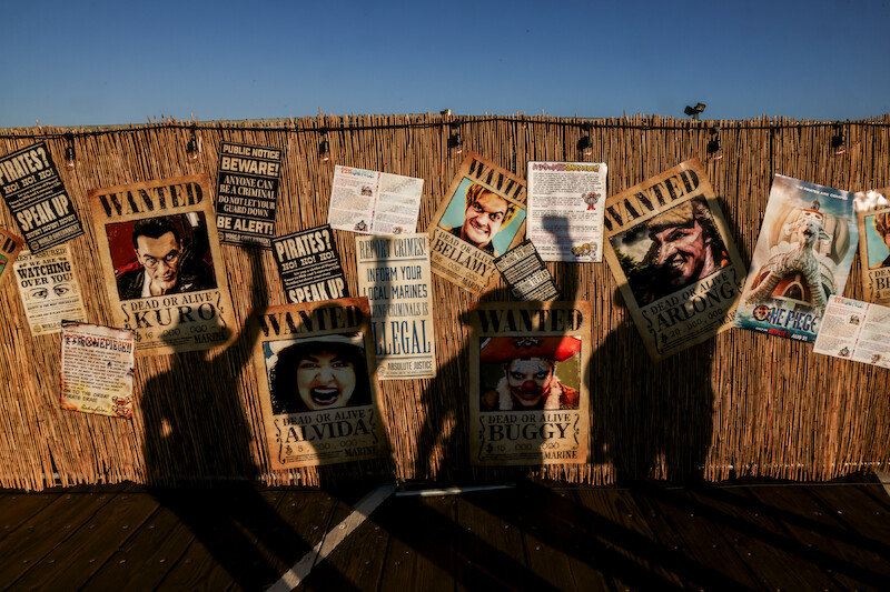 Fans attend Netflix global event for the celebration of One Piece at Santa Monica Pier in California. 