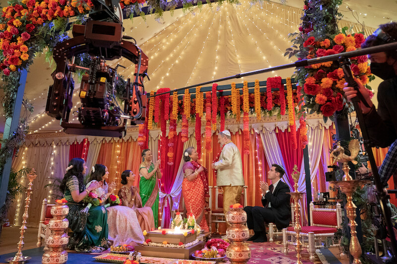 Maitreyi Ramakrishnan as Devi, Richa Moorjani as Kamala, Poorna Jagannathan as Nalini Vishwakumar, Ranjita Chakravarty as Nirmala and Jeff Garlin as Len 
