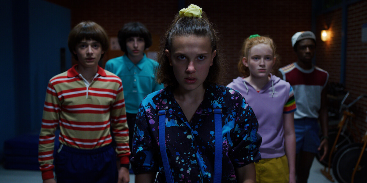 A photo of the Stranger Things kids - Everything to Know about the ’80s Fashion of ‘Stranger Things’