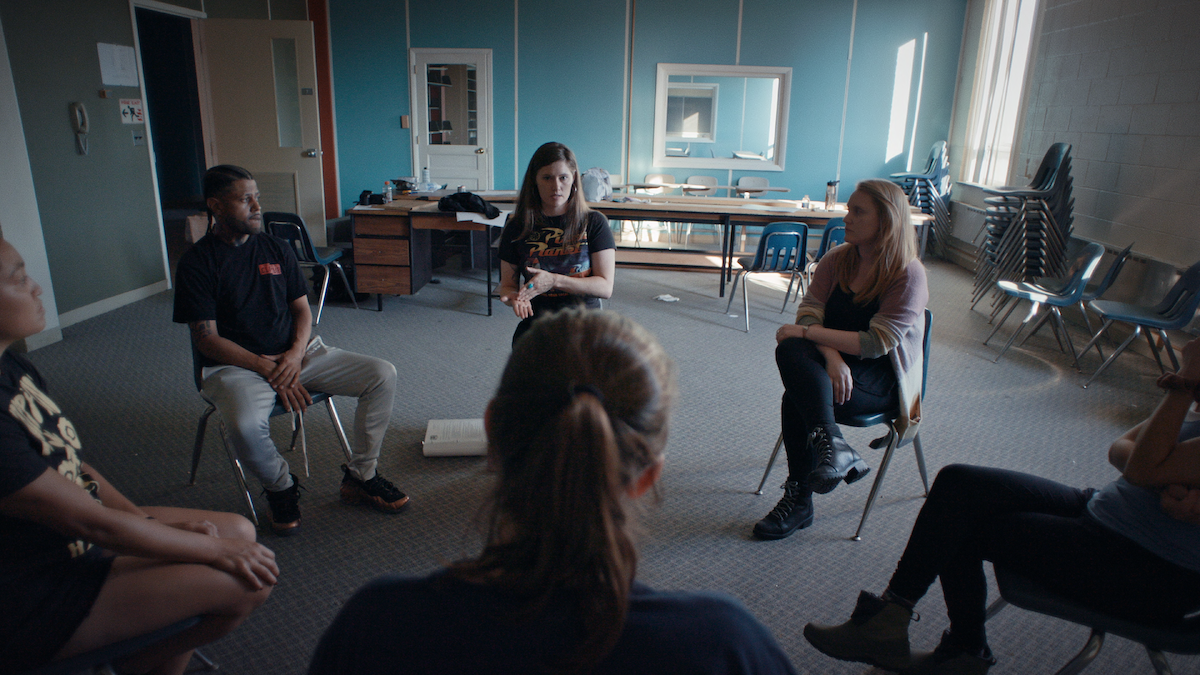 Former The Academy at Ivy Ridge students talking.