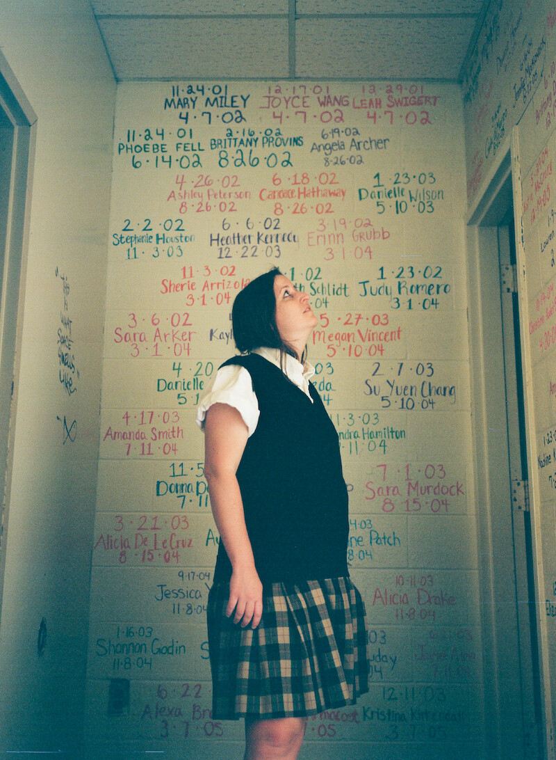Katherine Kubler in an Ivy Ridge school uniform. 