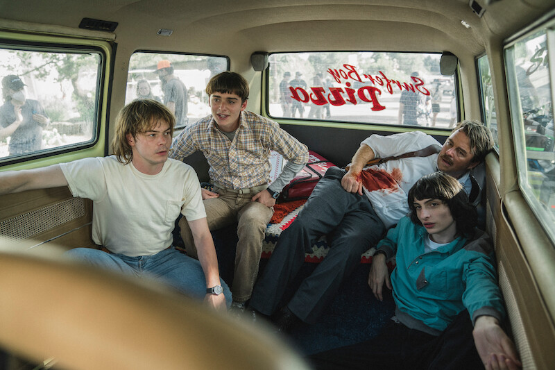 Heaton, Schnapp, Ira Amyx and Wolfhard. - 68 Behind-the-Scenes pics from ‘Stranger Things’ Season 4 You Have to See Slideshow