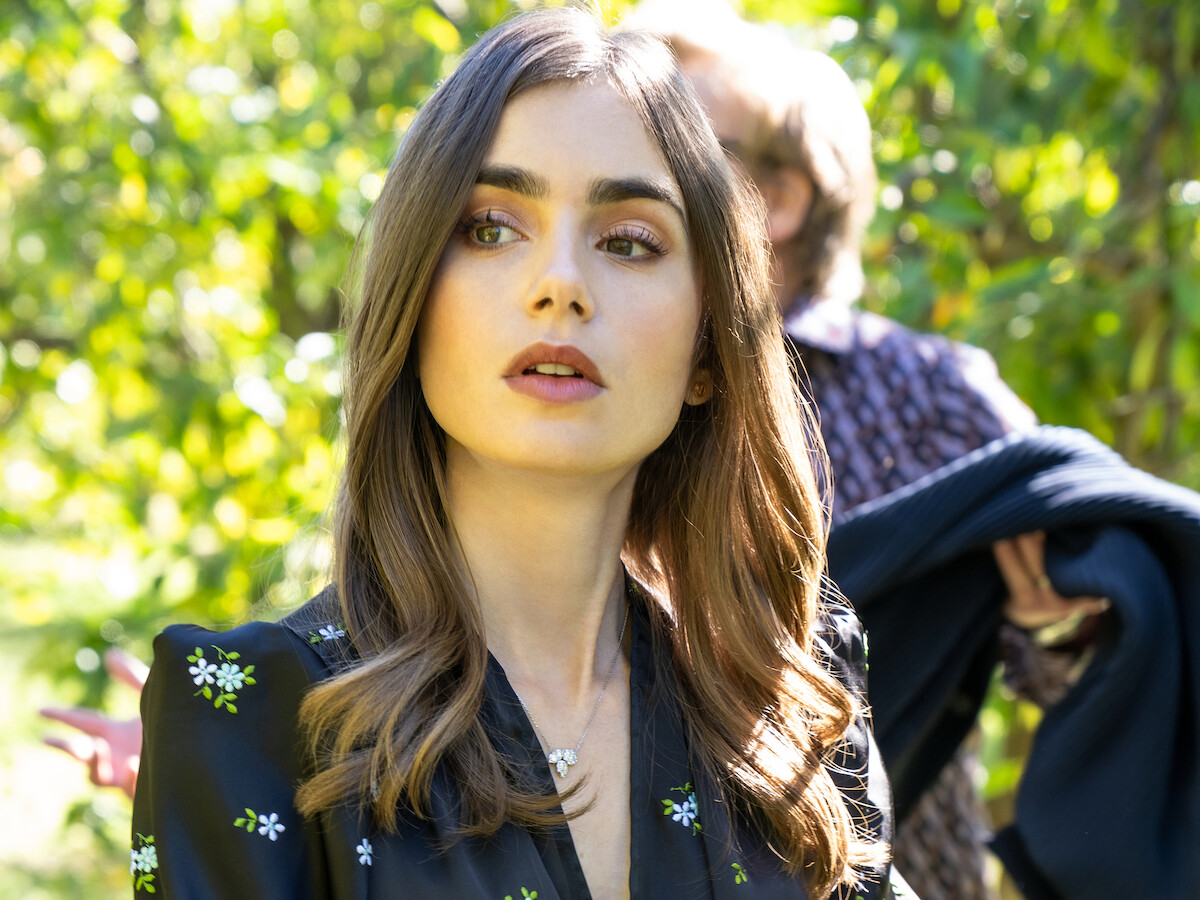 The fashionable Lily Collins in 'Windfall'