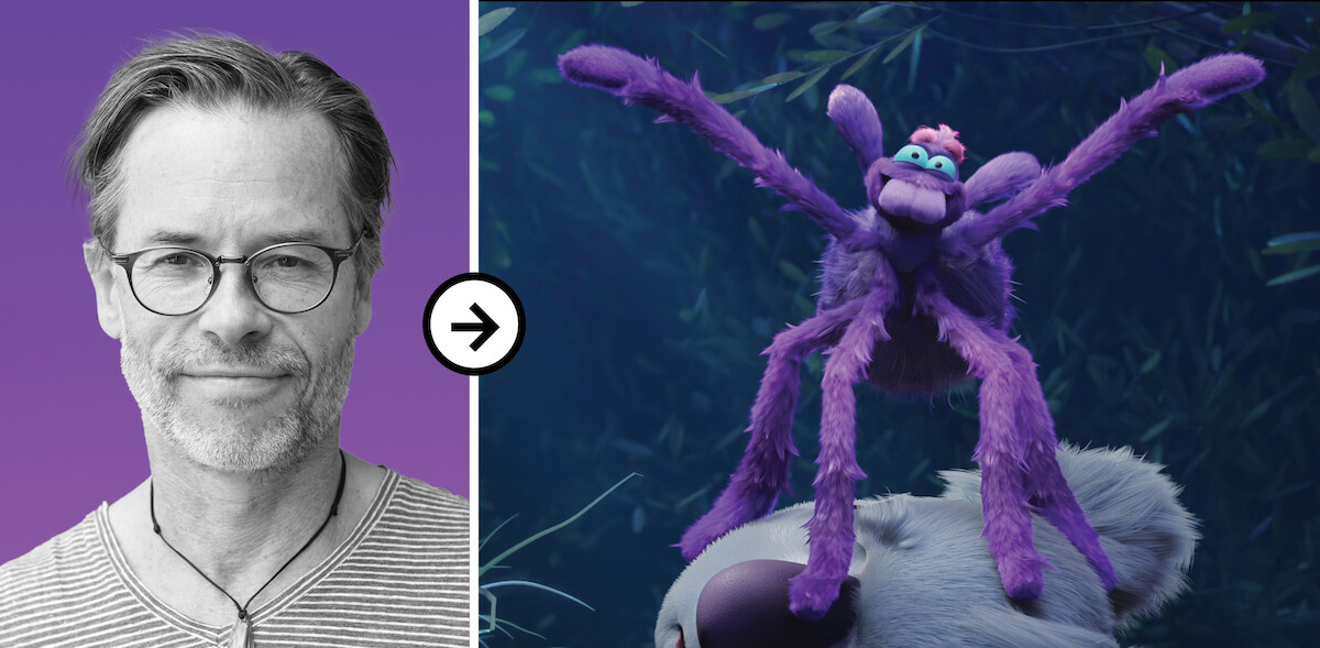 Guy Pearce is side by side with his character, Frank in 'Back to the Outback'