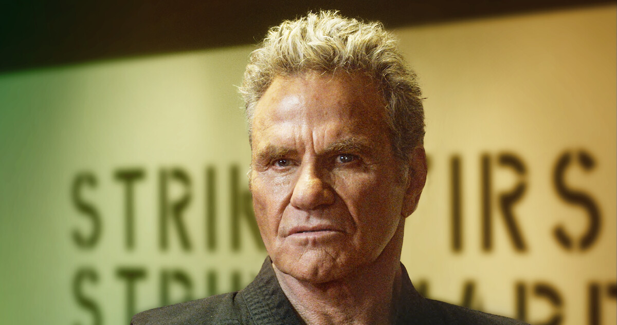 Close up of martial arts teacher and expert John Kreese