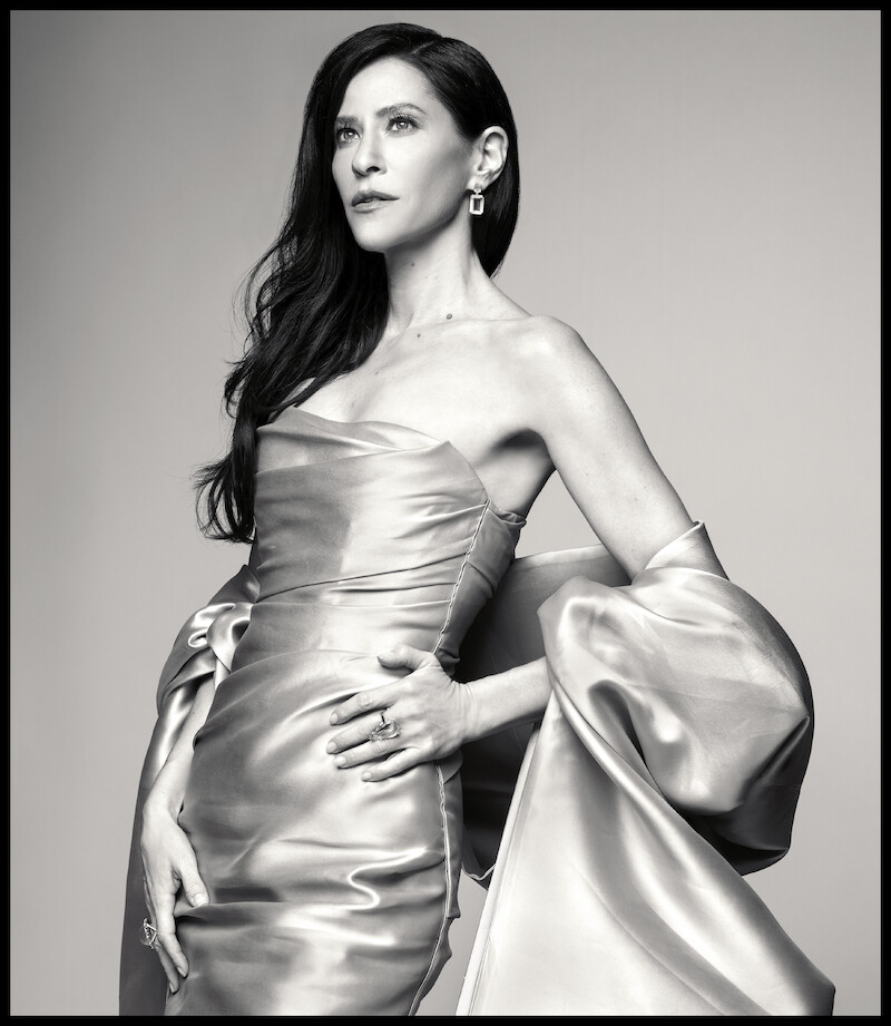 Jackie Tohn poses in a gown.