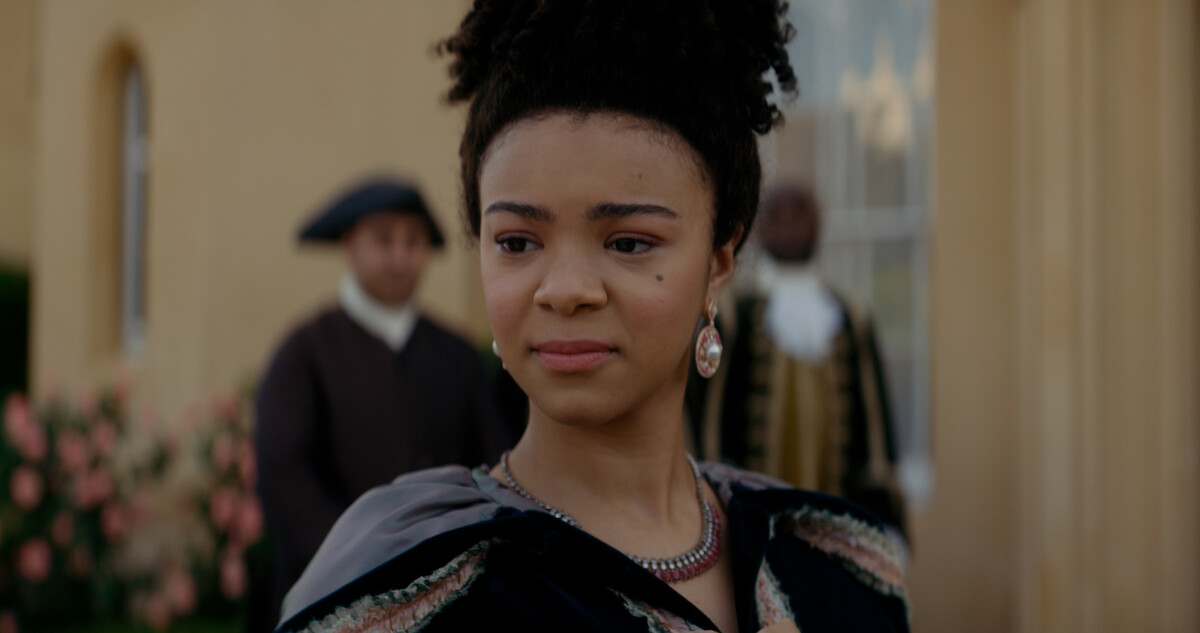 India Amarteifio as Queen Charlotte