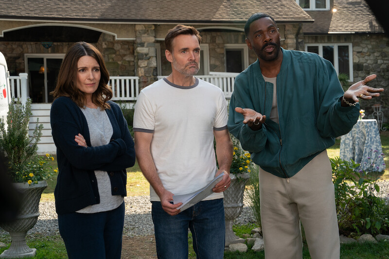 Tina Fey as Kate, Will Forte as Jack, and Colman Domingo as Danny in 'The Four Seasons'.