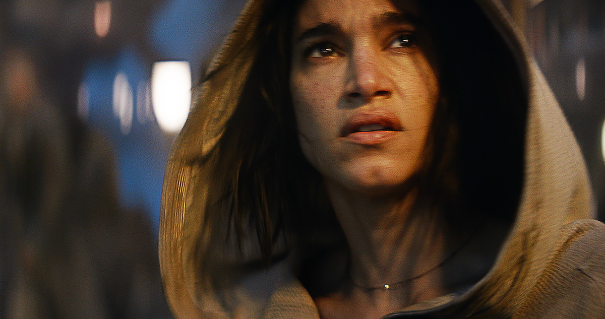 Kora (Sofia Boutella) in a still from the Rebel Moon teaser trailer.