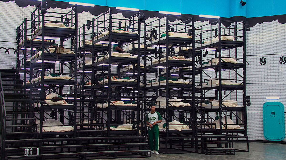 ‘Squid Game: The Challenge’ contestants in their beds.