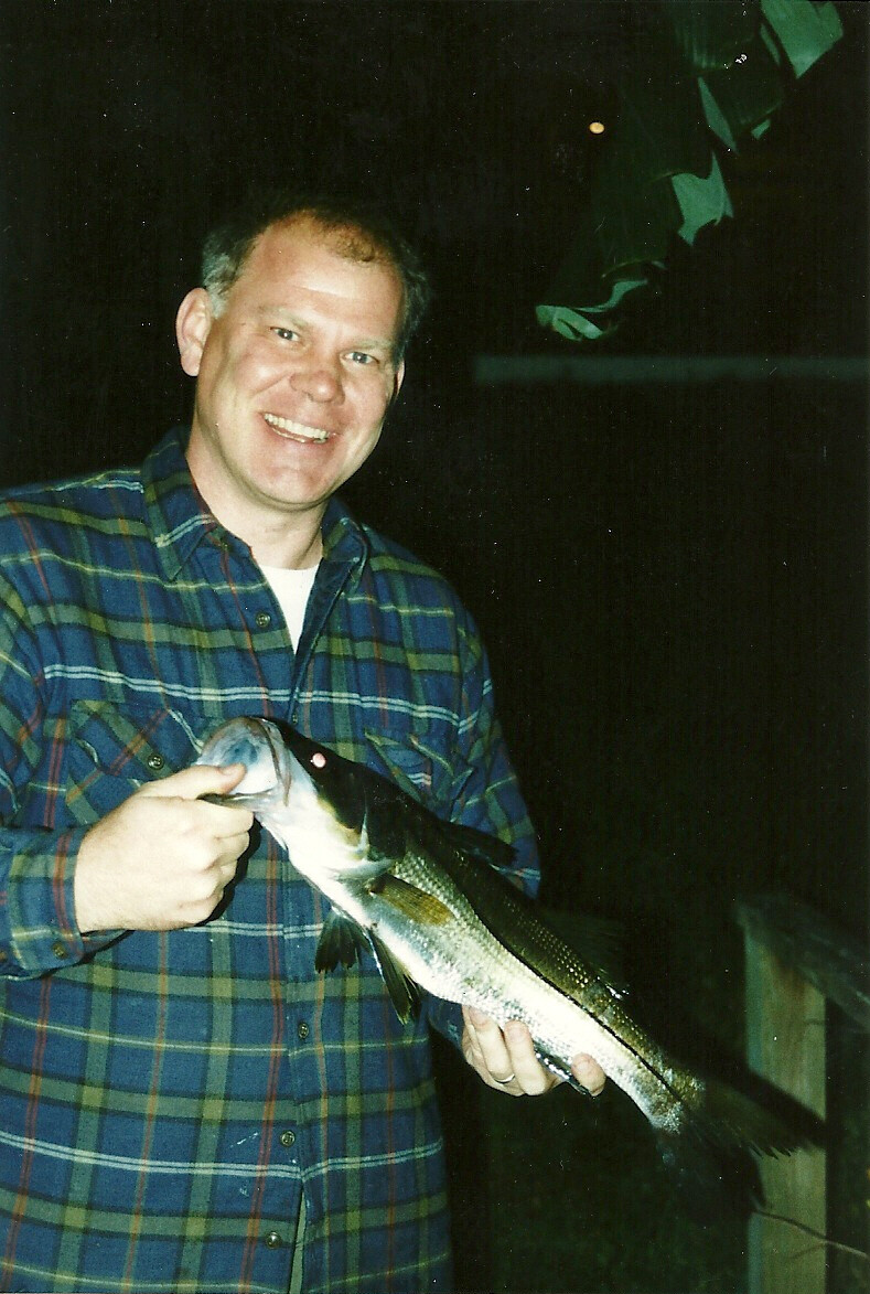 Pat and a fish