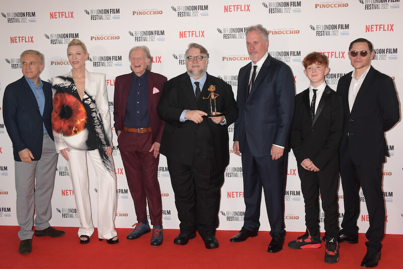 The cast of Pinocchio at the London Film Festival. - ‘Guillermo del Toro’s Pinocchio’ Cast at the London Film Festival