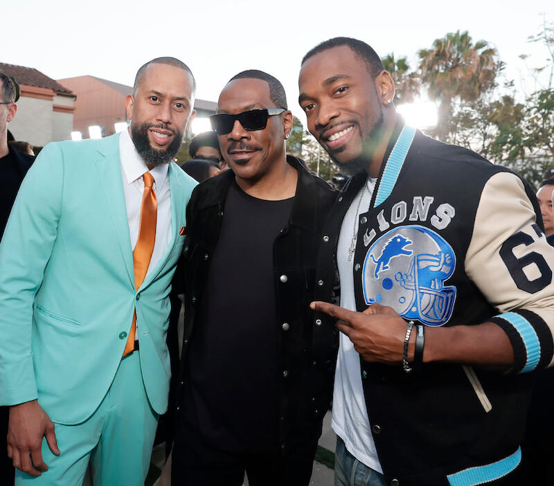 Affion Crockett, Eddie Murphy and Jay Pharoah at the 'Beverly Hills Cop: Axel F' World Premiere.