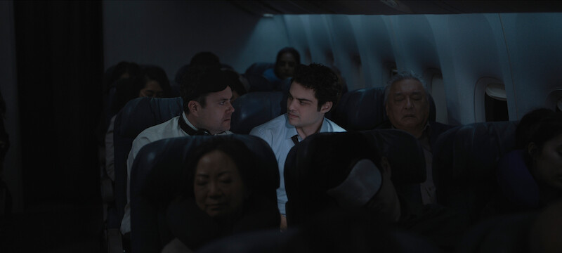 Kristian Bruun as Janus Ferber and Noah Centineo as Owen Hendricks in Season 2 of 'The Recruit'