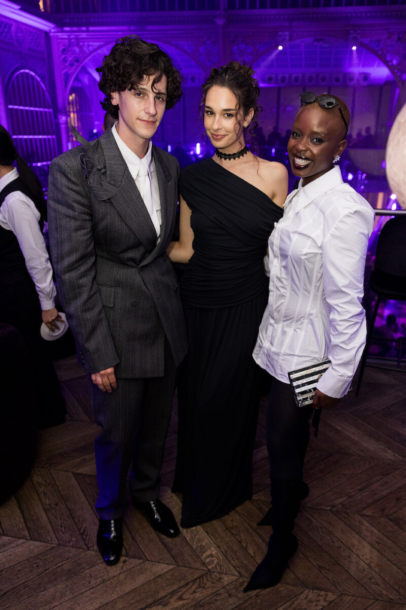 Owen Painter, guest and Joy Sunday attend the afterparty for the global premiere of 'Wednesday' Season 2, Part 1.