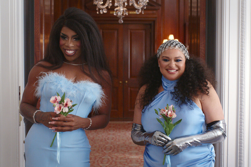 Monét X Change as herself and Michelle Buteau as Mavis in 'Survival of the Thickest' Season 2.