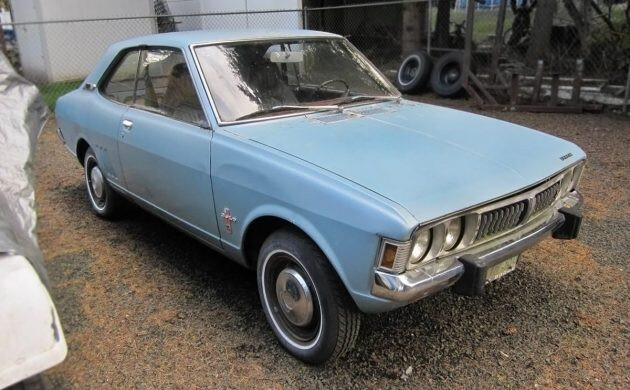 A blue 1970’s Dodge Colt